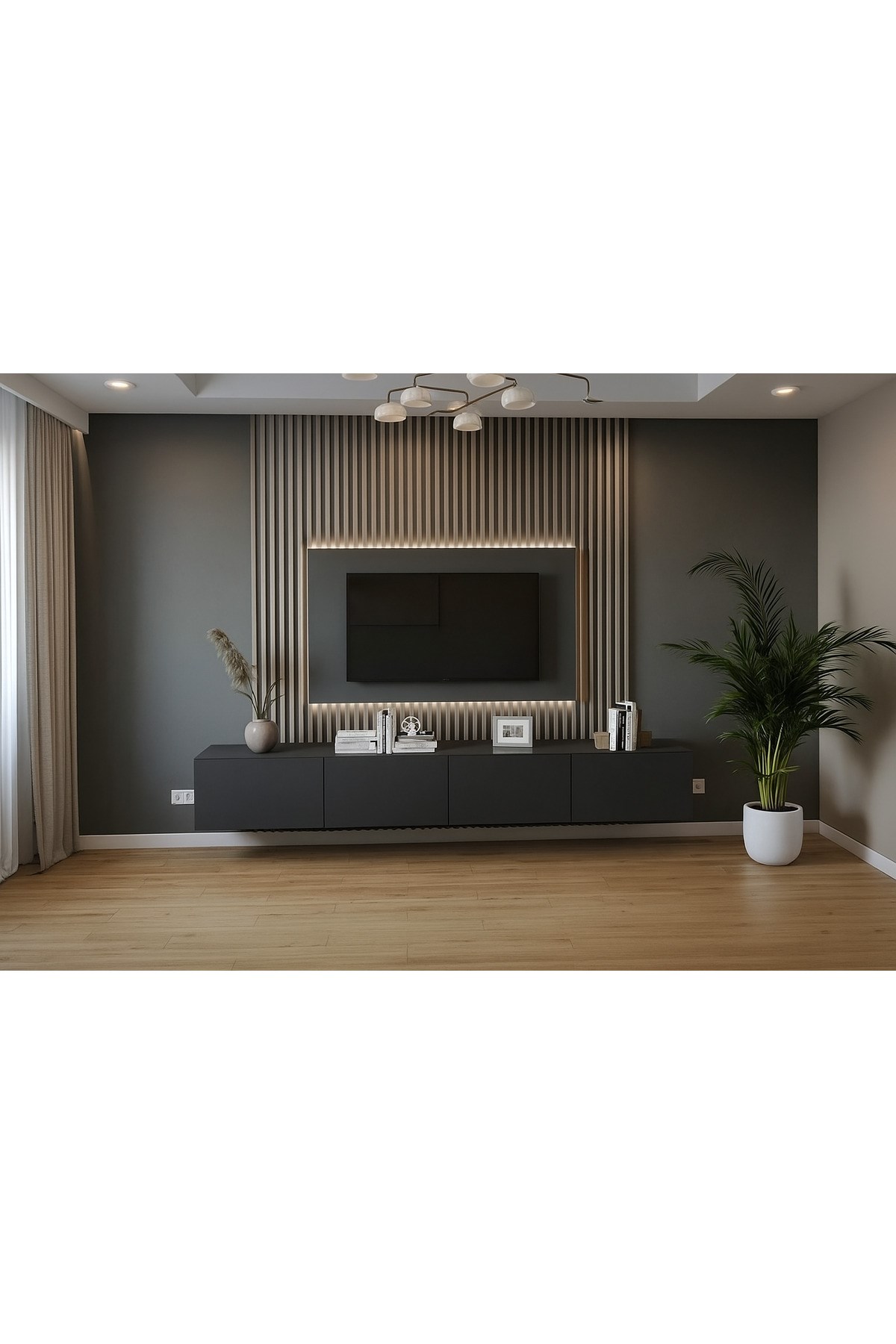 neef living TV ÜNİTESİ ANTRASİT (Duvara Monte)