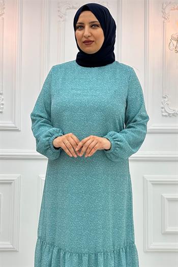 Amine Hüma Hazal Şifon Elbise Mint