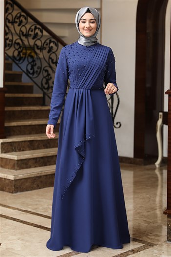 Rabeysa - Manolya Elbise İndigo