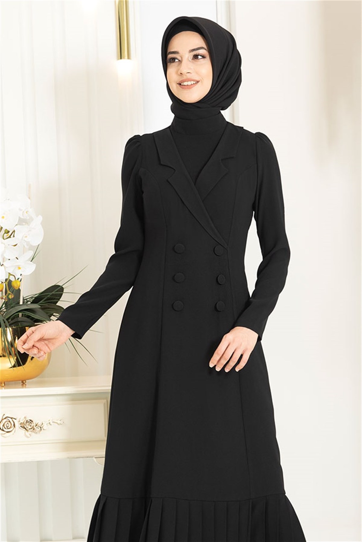 Pınar Şems Yıldız Elbise siyah - Mehruyan