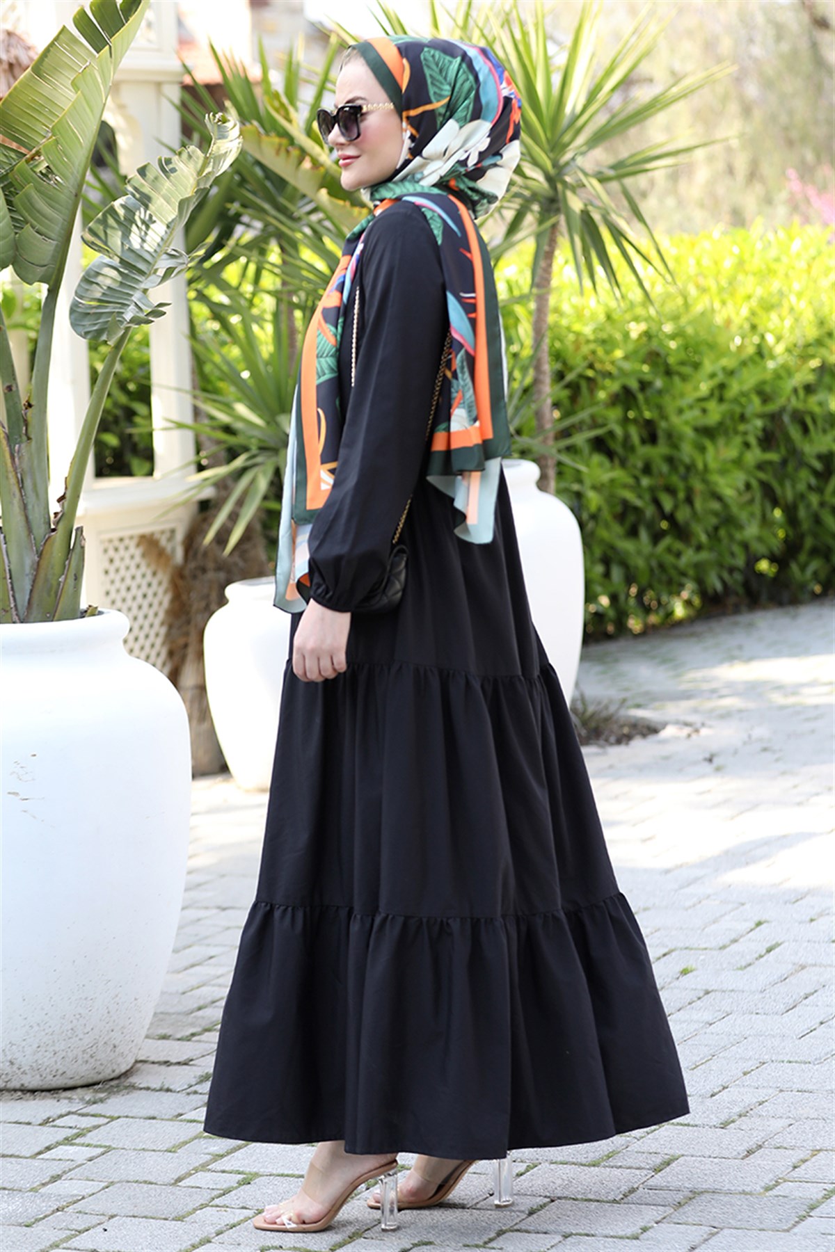Seda Tiryaki - Alaçatı Elbise Siyah - Mehruyan