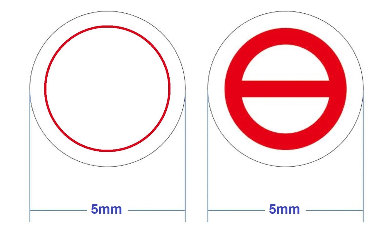 	 104 Adet 5Mm Vida Garanti Etiketi