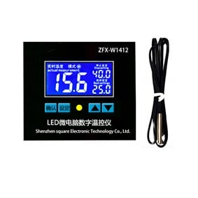 ZFX-W1412A 220V 16A LCD  Pano Tip Termostat Kuluçka Makinalarına Uygun
