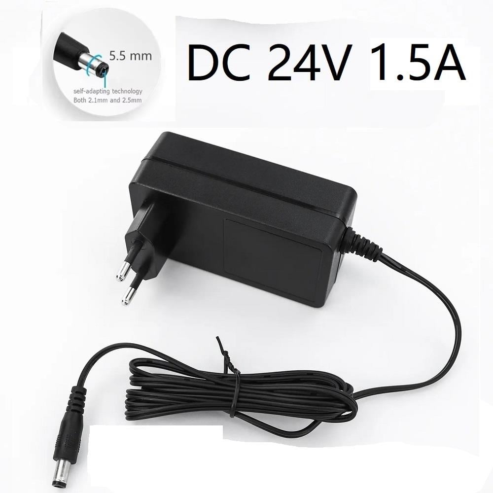 2 Adet DC 24V 1A Nem Nozülü Adaptörü