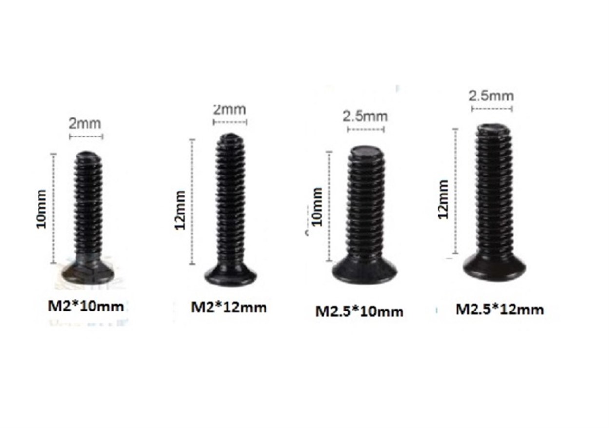 40 Adet 10-12mm Laptop Vidası Kilitli Poşetli