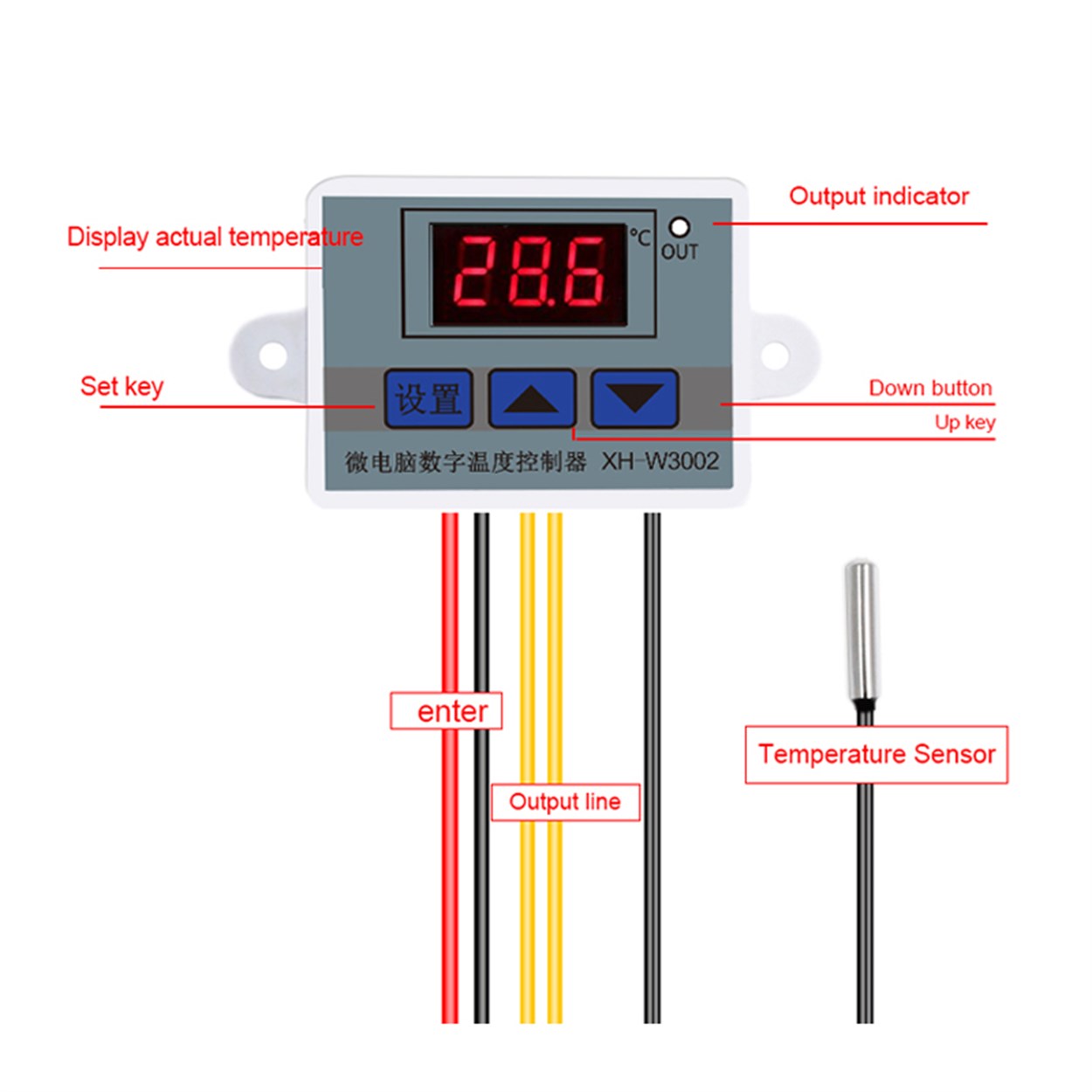 W3002 12V 10A Dijital Termostat Kuluçka Makinalarına Uygun Hassas |  yate10.com
