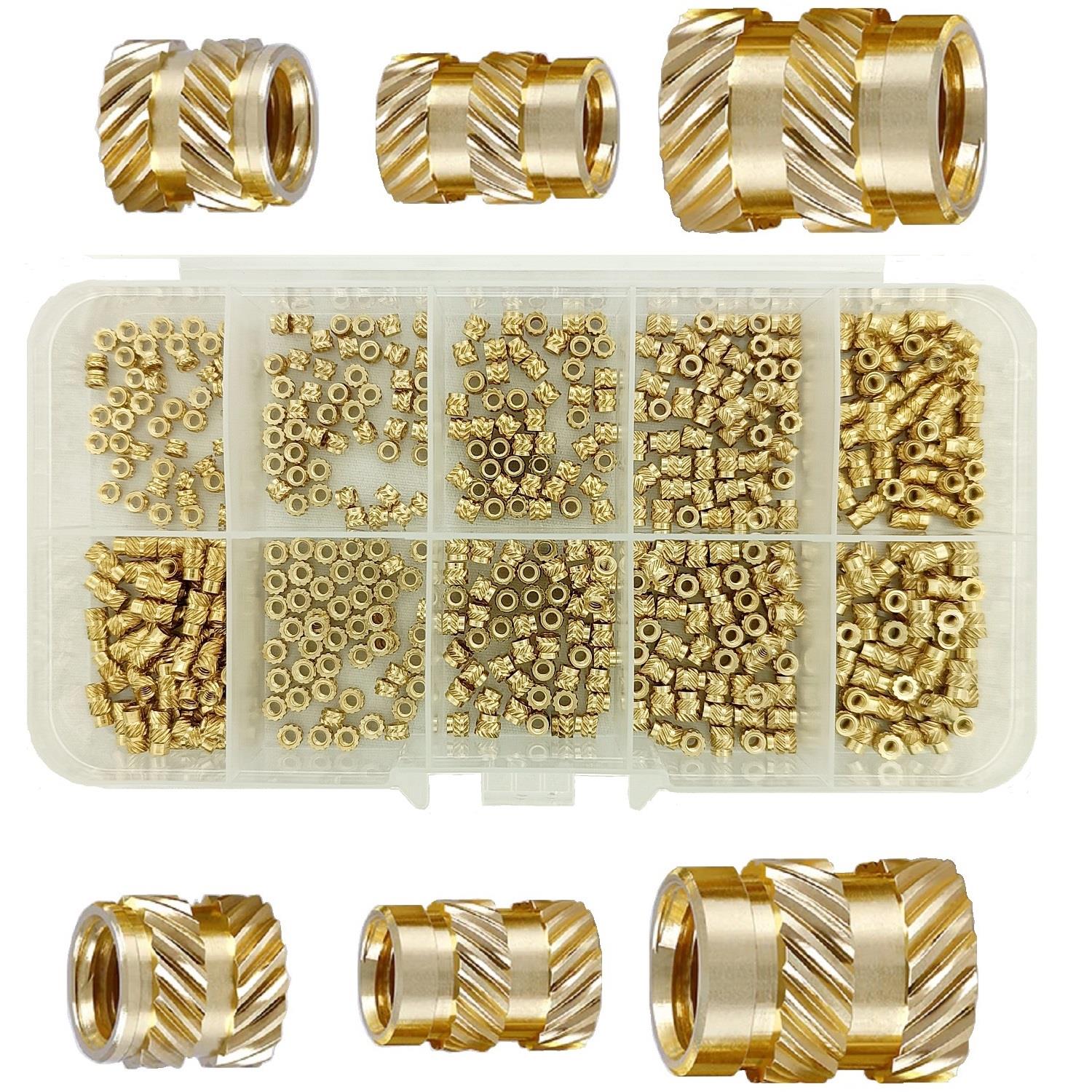 Yate10 500 Adet M2-M2.5 Laptop Dişi Pirinç Somun Seti Kutulu