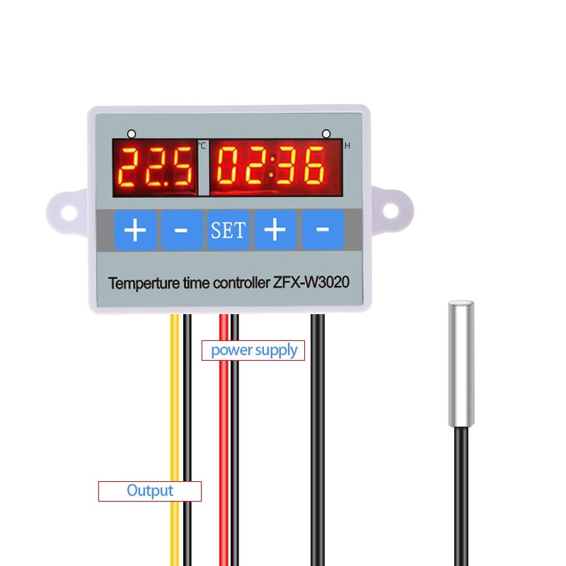 YATE10 W3020 220V 10A Zaman Kontrollü Termostat