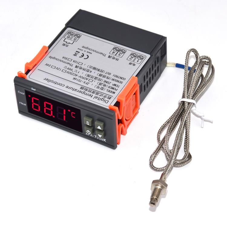 ZFX-7016K 12V 0-1000 C 30A Yüksek Derece Termostat