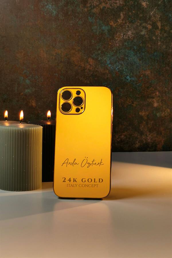 24K Gold Concept El Yazılı Kişiye Özel Telefon Kılıfı
