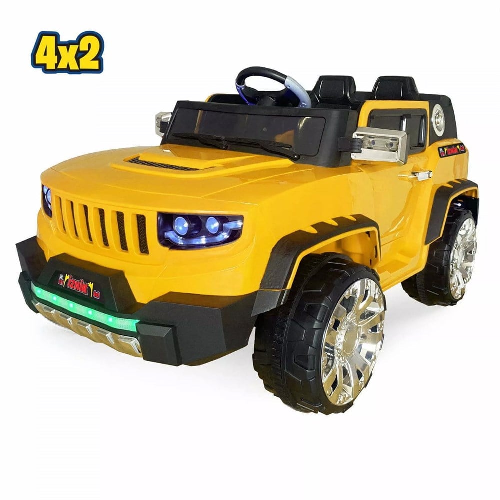 4×2 İznik 12V. Çift Kişilik Uzaktan Kumandalı Akülü Araba Sarı