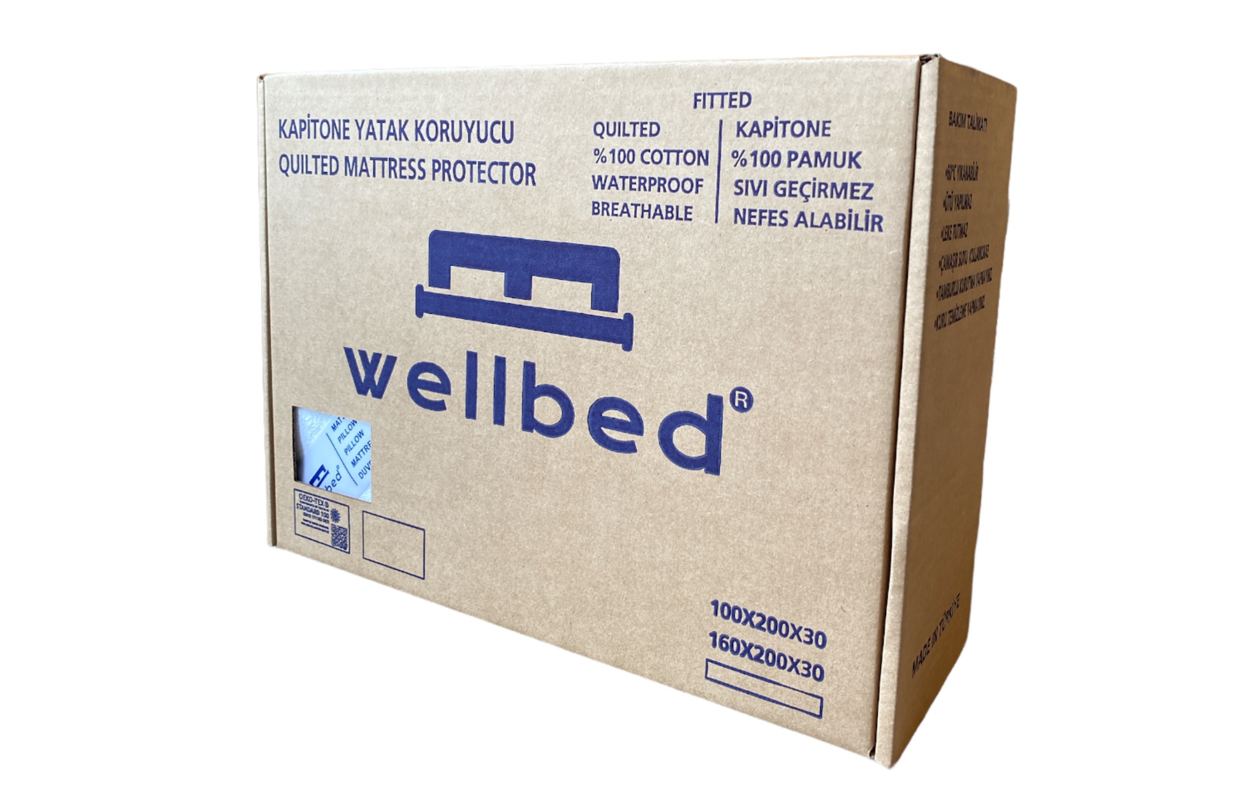 Fitted Pamuk Kapitone Yatak Koruyucu