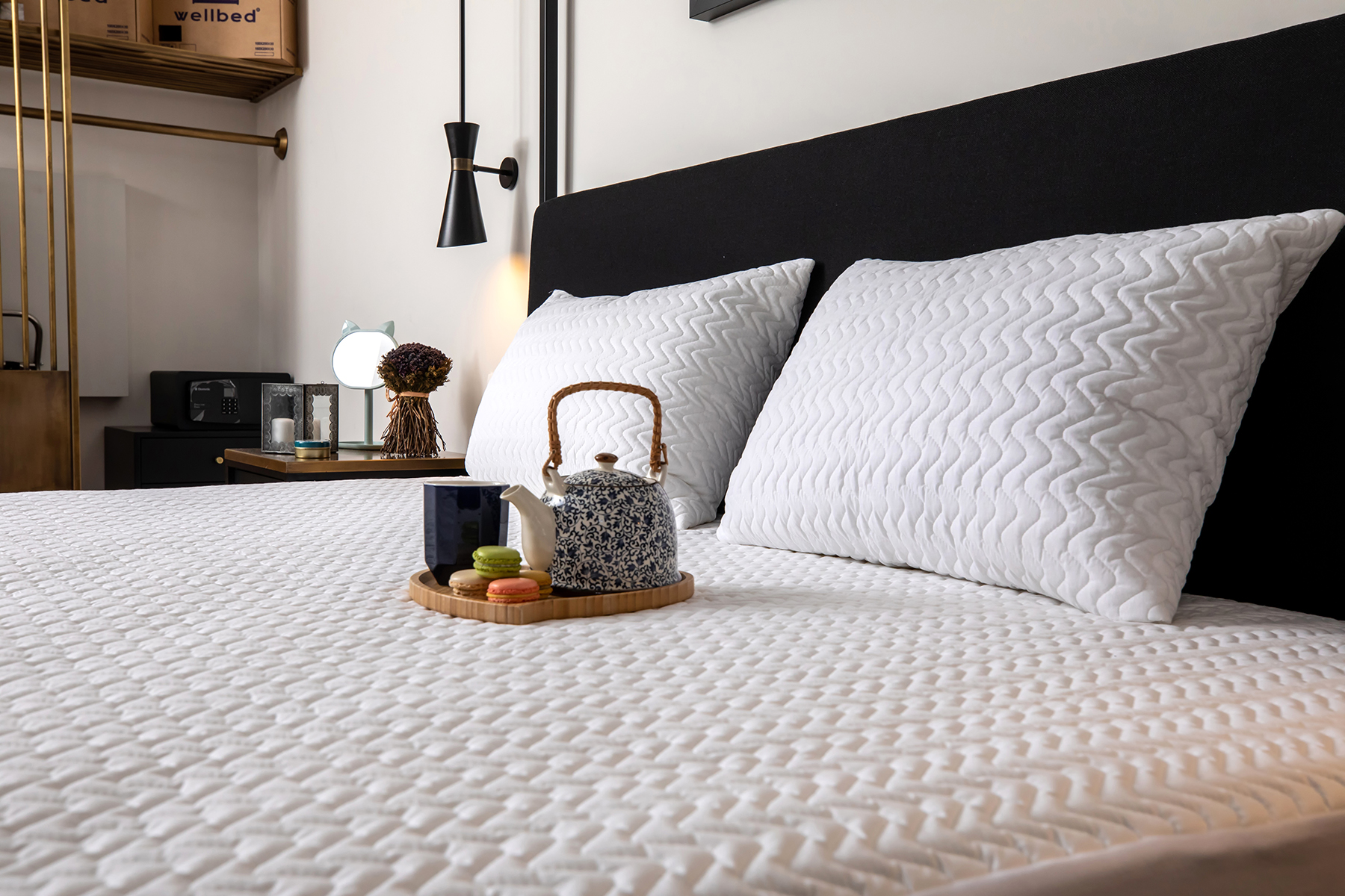 Fitted Pamuk Kapitone Yatak Koruyucu