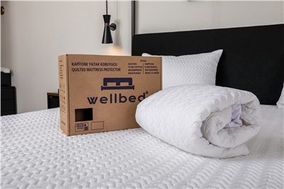 Fitted Pamuk Kapitone Yatak Koruyucu