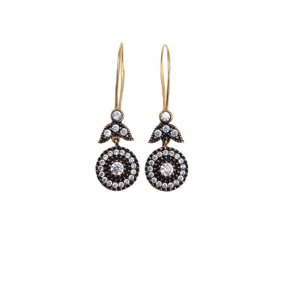 Taşlı Tasarım Küpe