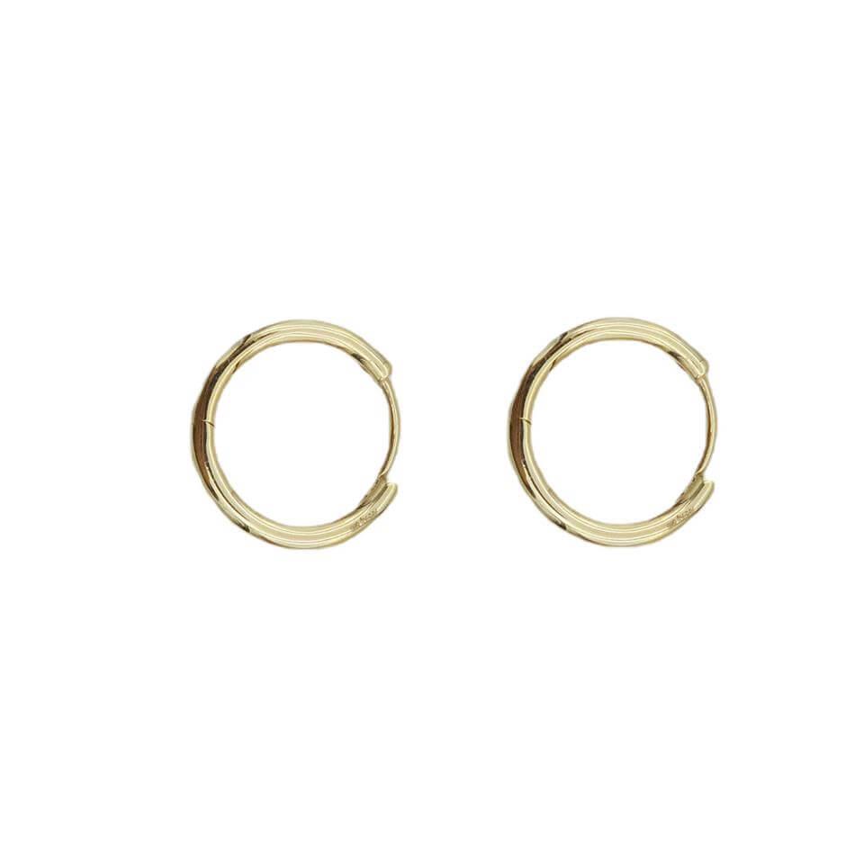 Turkuaz Mineli Halka Küpe