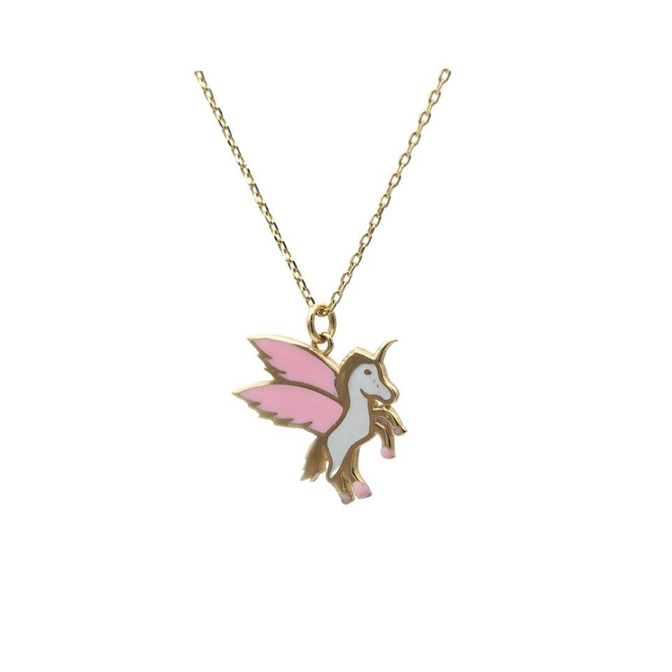 Unicorn Altın Kolye