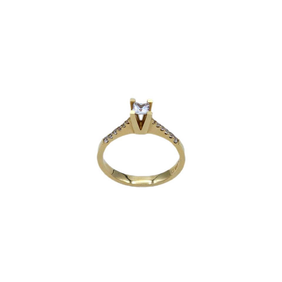 Altın Tektaş Yüzük