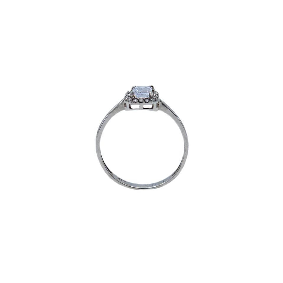 Beyaz Altın Baget Yüzük