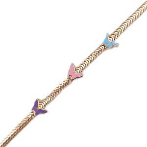 Renkli Kelebekli Çocuk Bilekliği