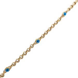 Nazar Boncuklu Altın Bileklik