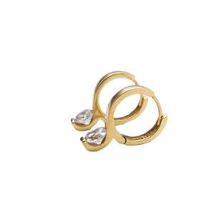 Taşlı Altın Küpe