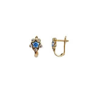 Turkuaz Altın Yıldız Kolye