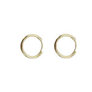 Turkuaz Mineli Halka Küpe