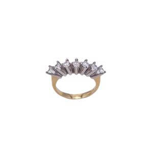 7 Taş Altın Yüzük