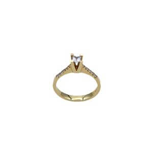 Altın Tektaş Yüzük