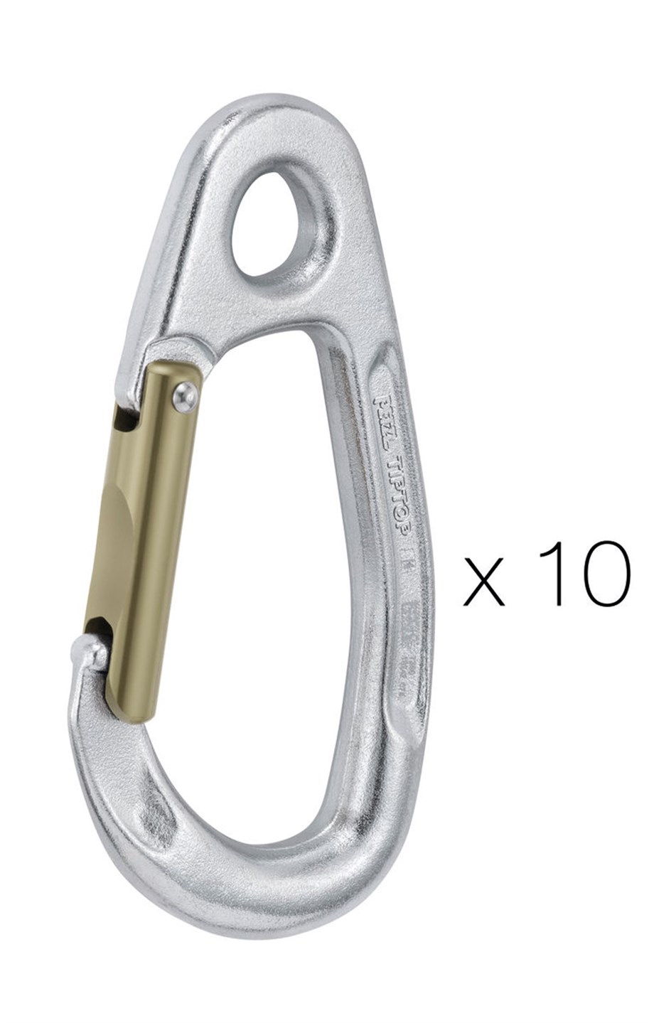 PETZL TIPTOP Paslanmaz Çelik Karabina (10lu paket)