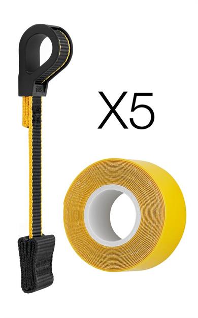 PETZL TOOLINK S Malzeme Askısı ve TOOLTAPE Yapıştırıcı (5li paket)