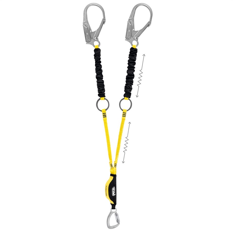 PETZL ABSORBICA Y TIE BACK - Çift Kollu Lanyard - 150CM