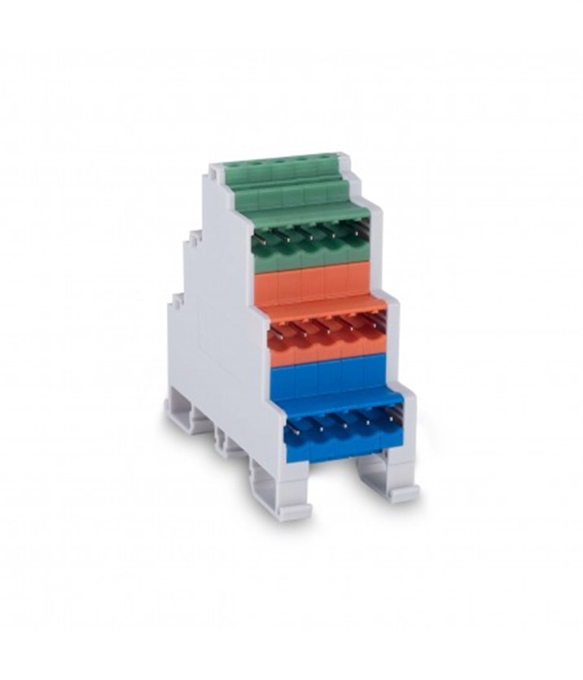 5,08mm Ray Tipi 3 Katlı 3 Renkli Soket Klemens - 3x5 Pim
