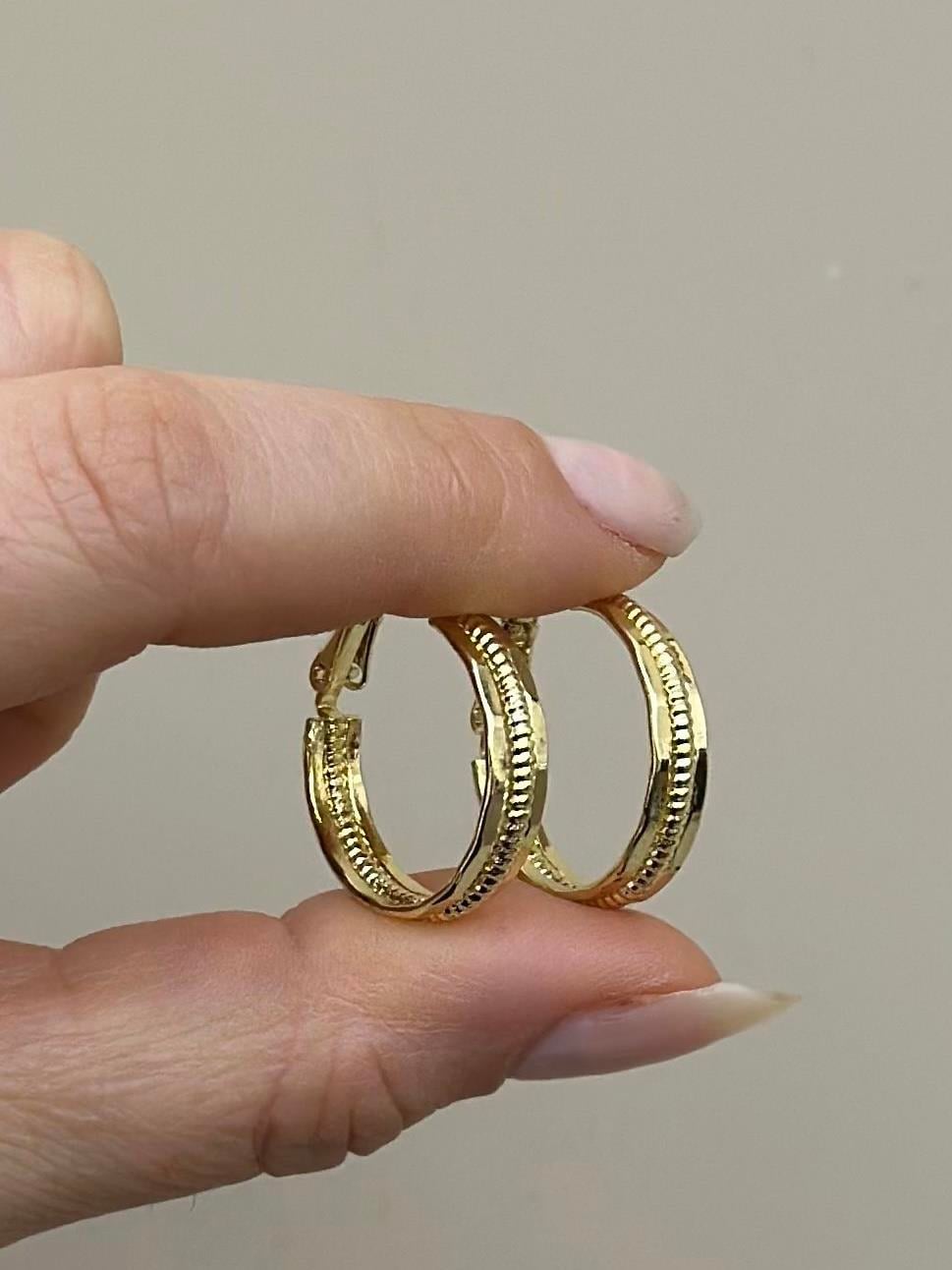Küpe Halka Tasarım Gold Renk 
