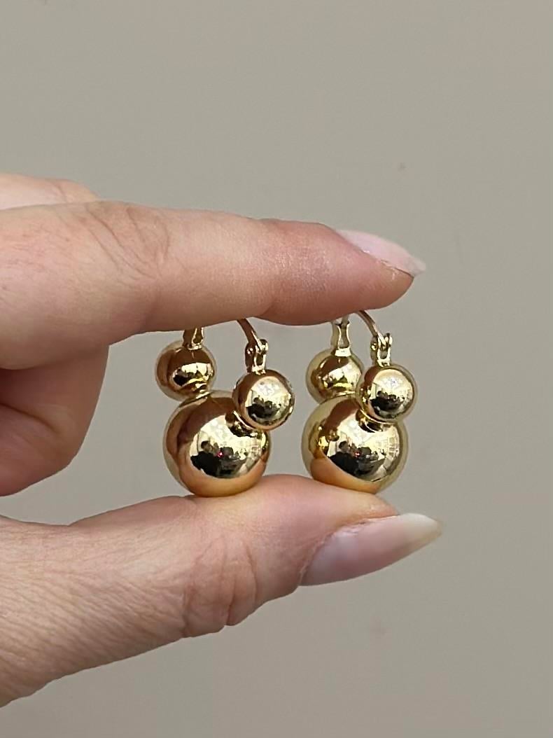 Küpe Tasarım Gold Renk