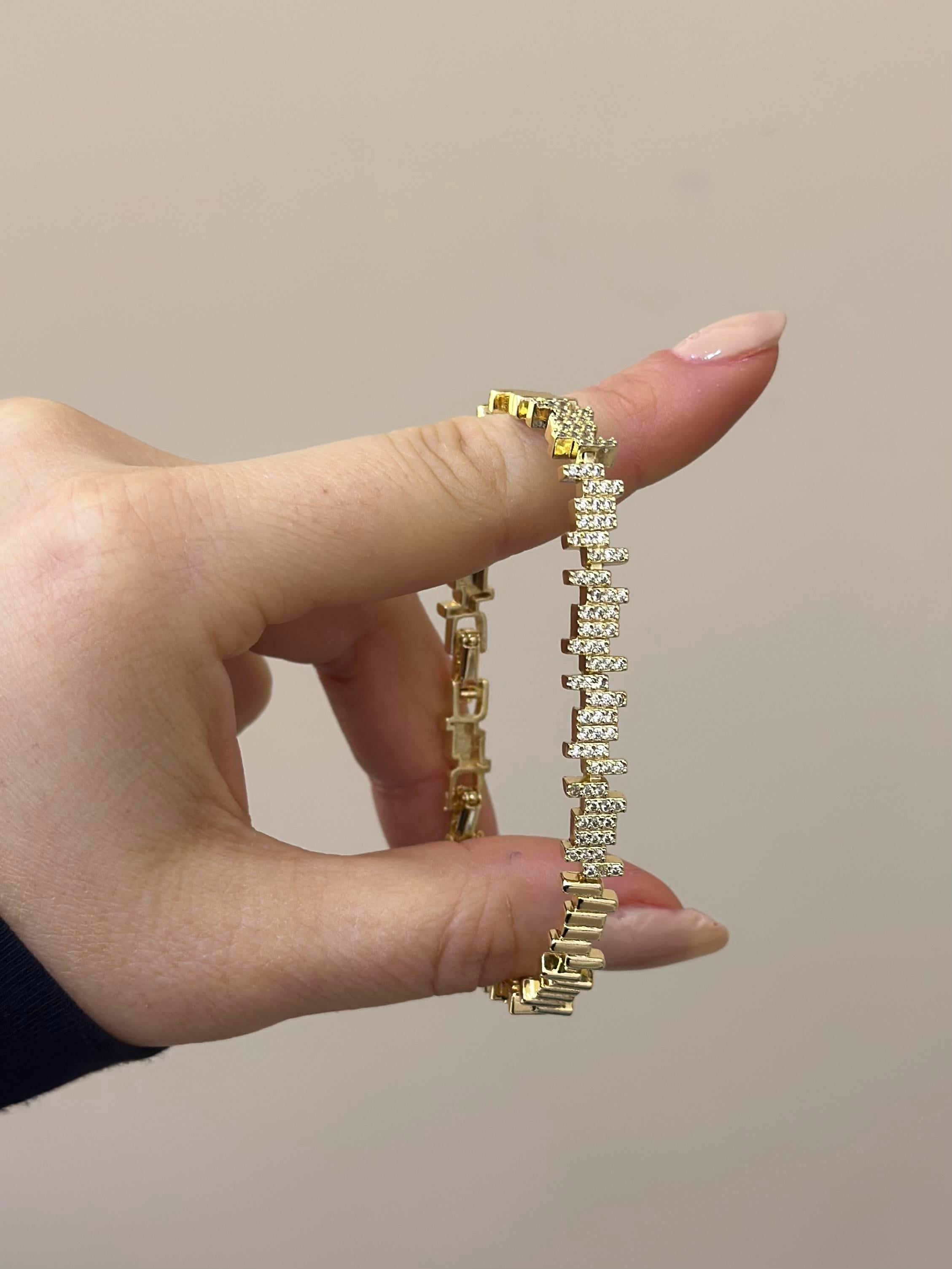 14 K Altın Kaplama Gold Bileklik