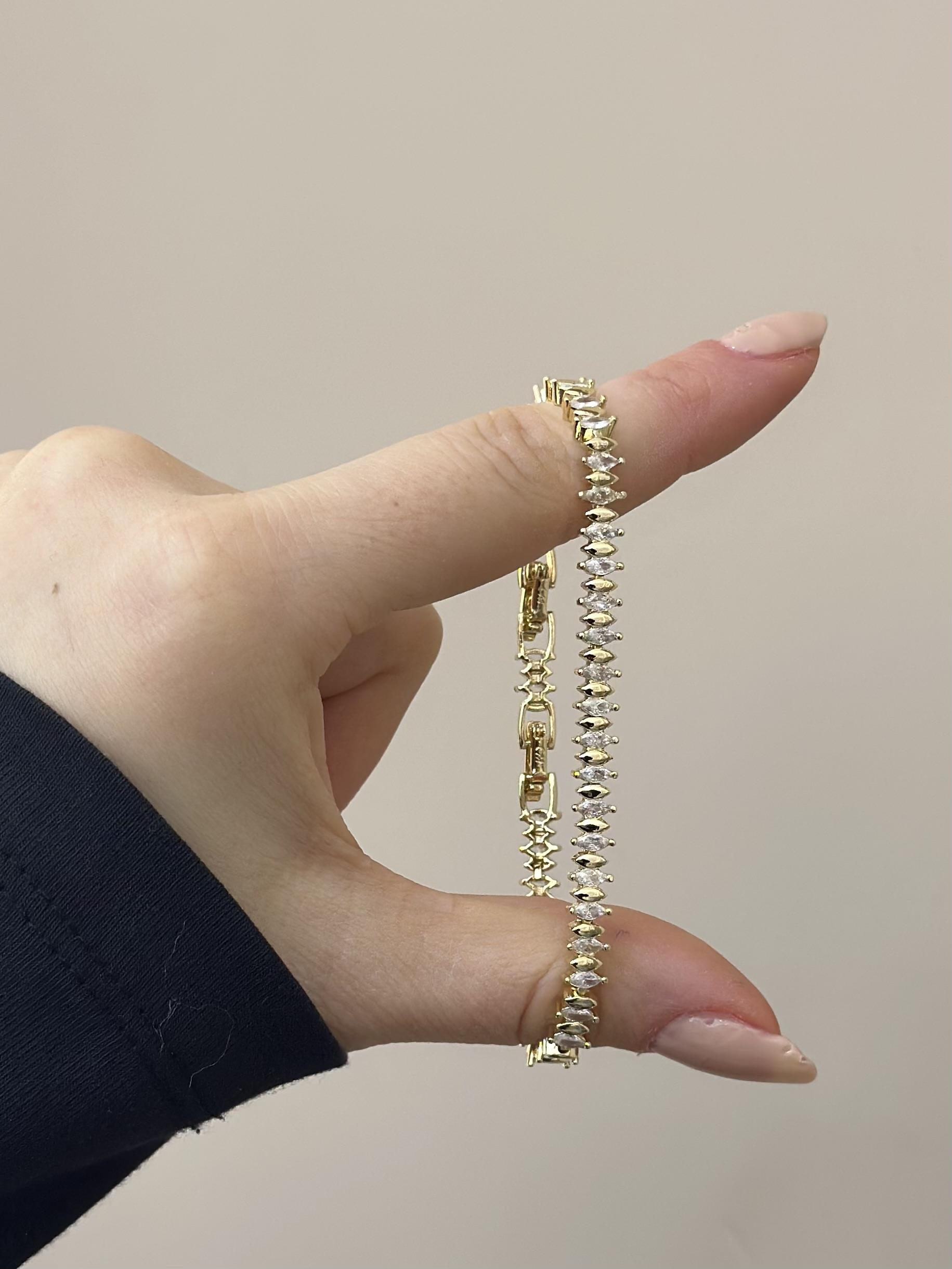 14 K Altın Kaplama Gold Bileklik