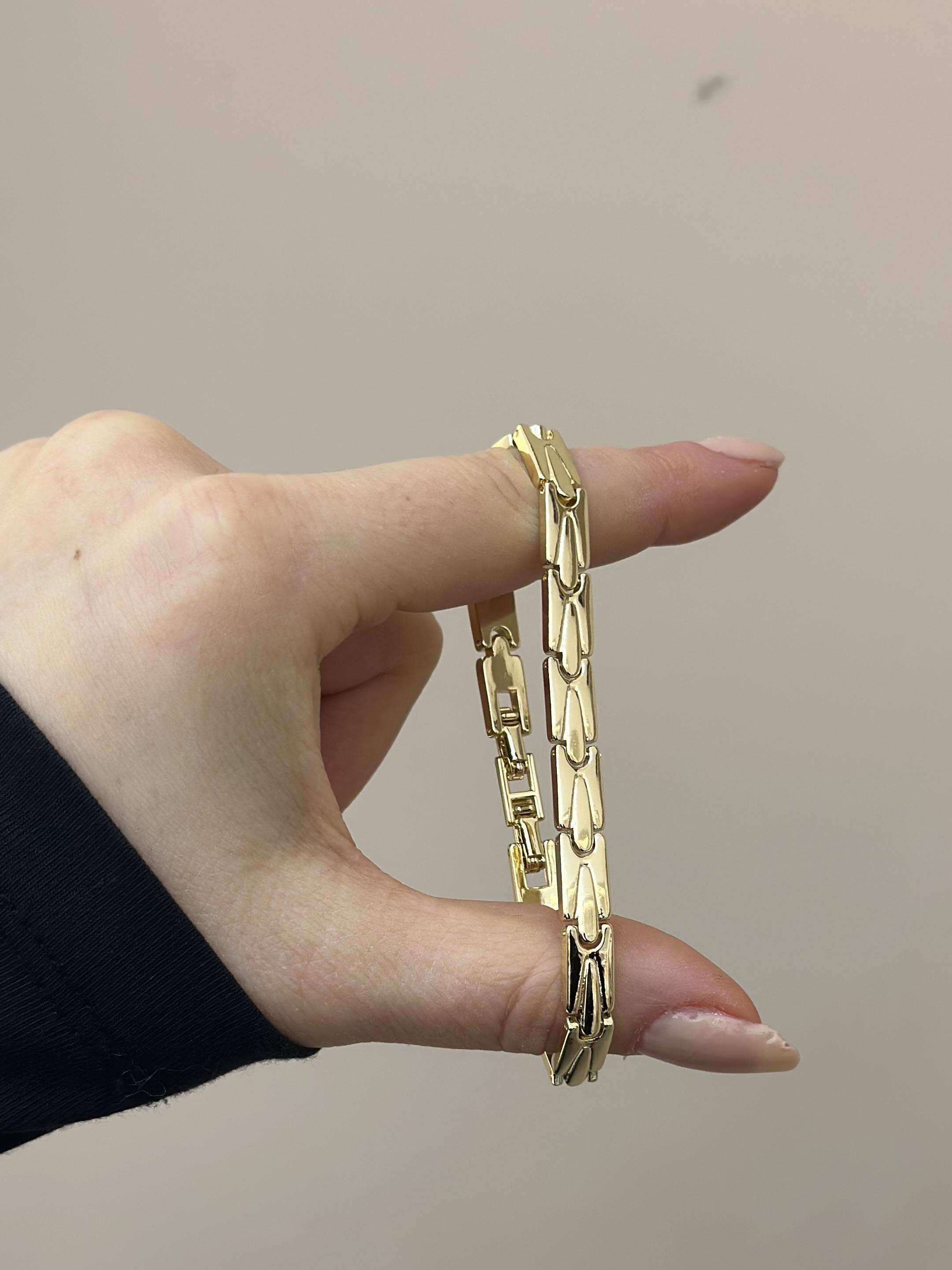 14 K Altın Kaplama Gold Bileklik