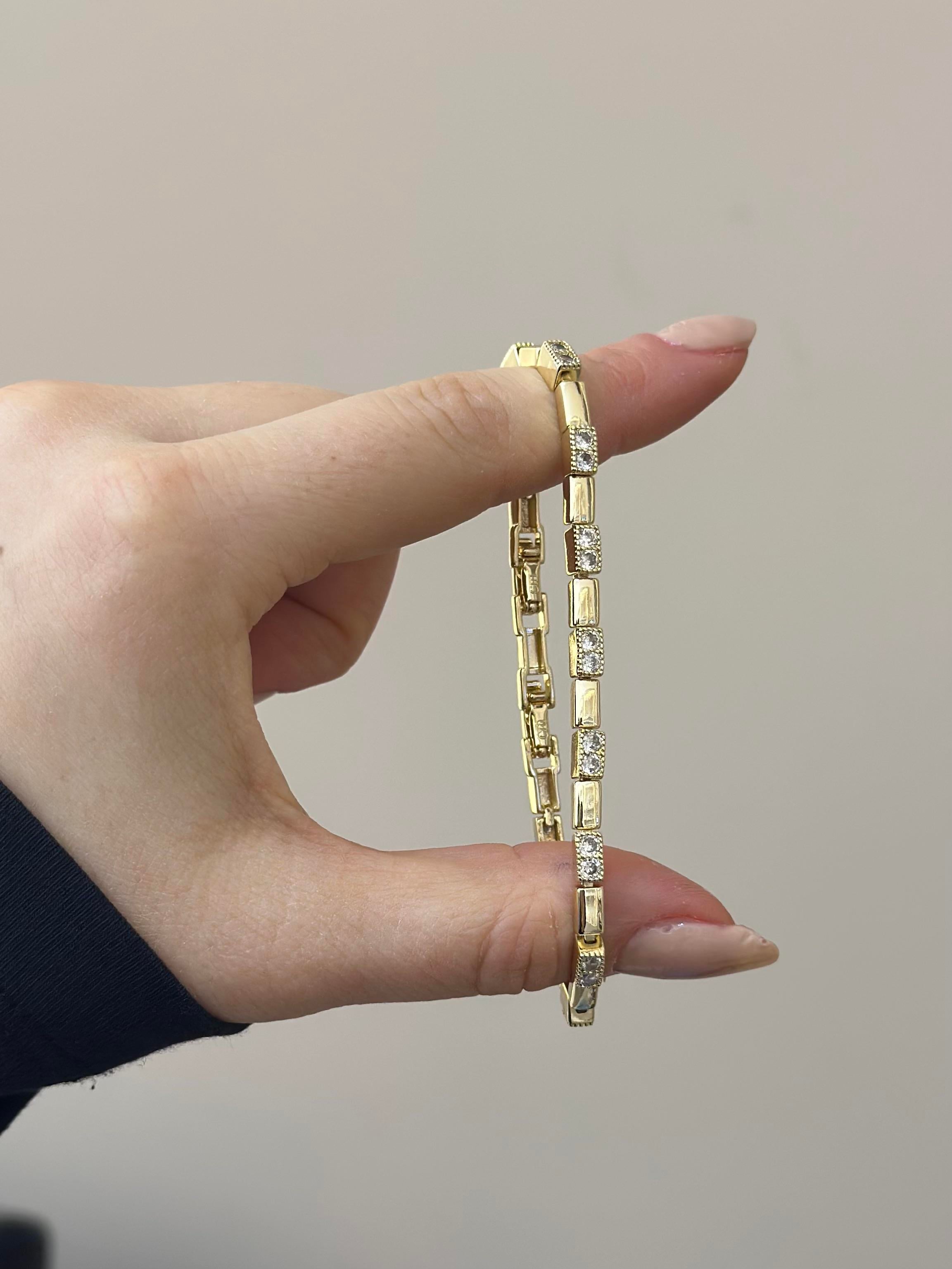 14 K Altın Kaplama Gold Bileklik