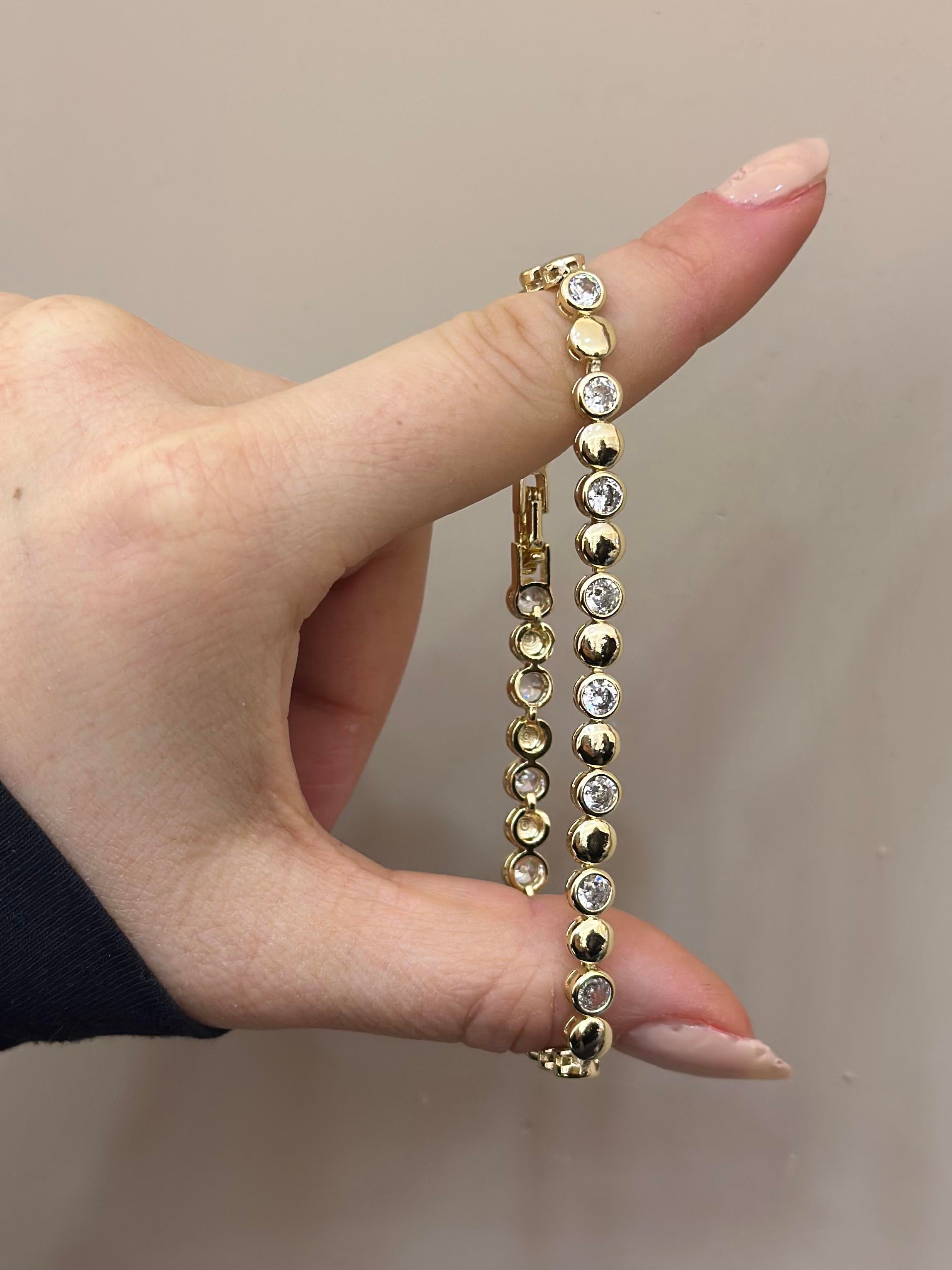 14 K Altın Kaplama Gold Bileklik