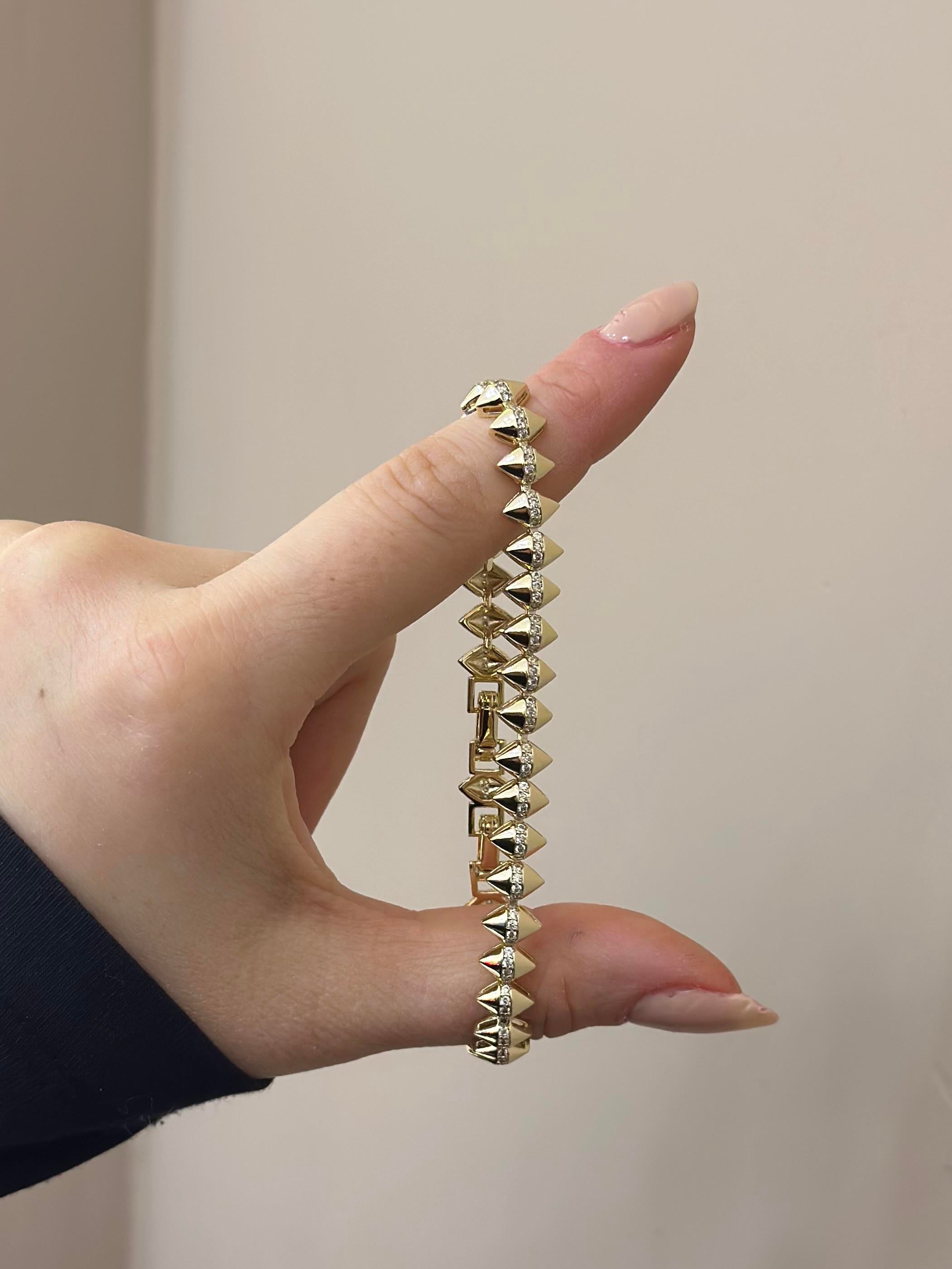 14 K Altın Kaplama Gold Bileklik