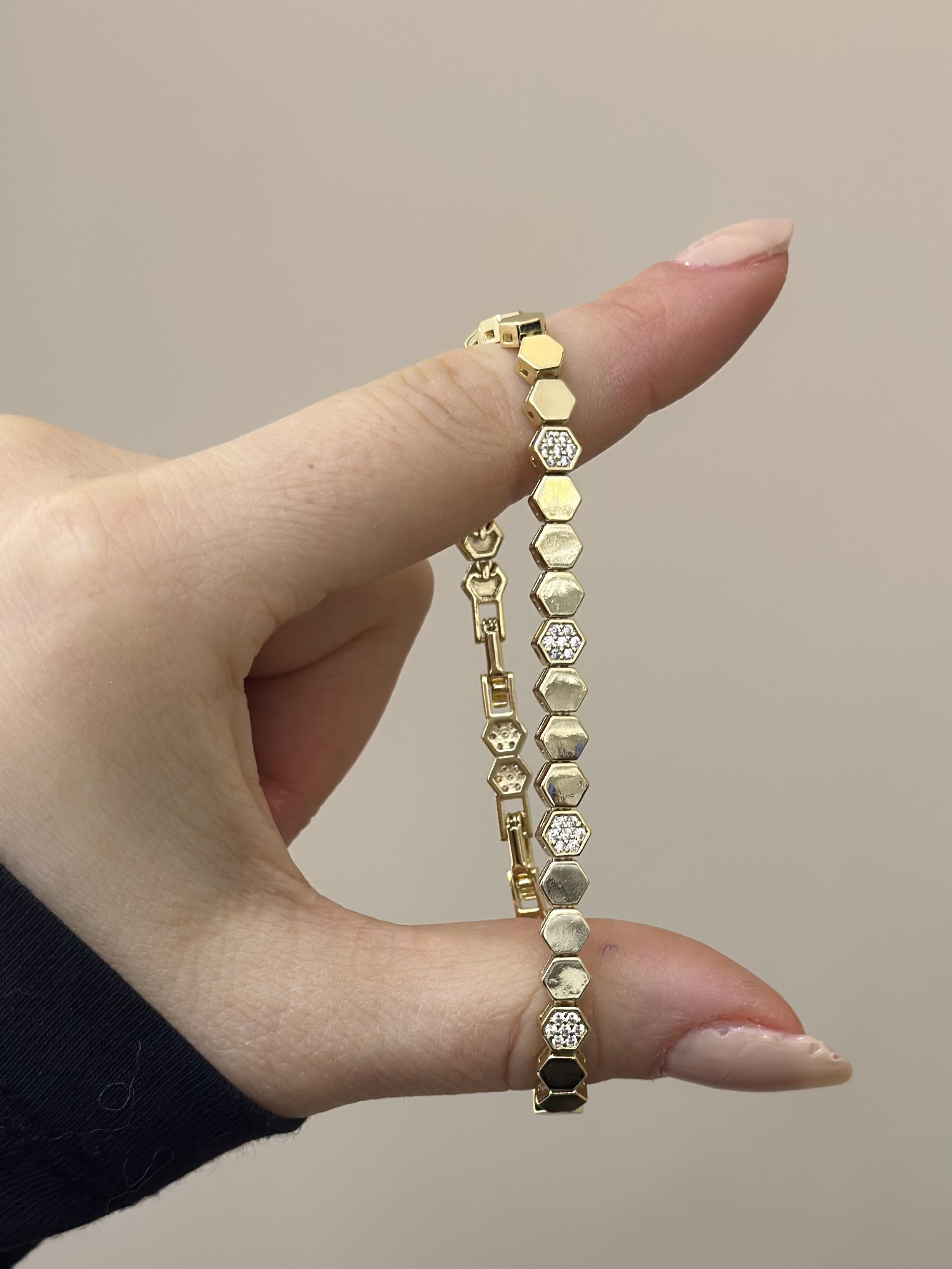 14 K Altın Kaplama Gold Bileklik
