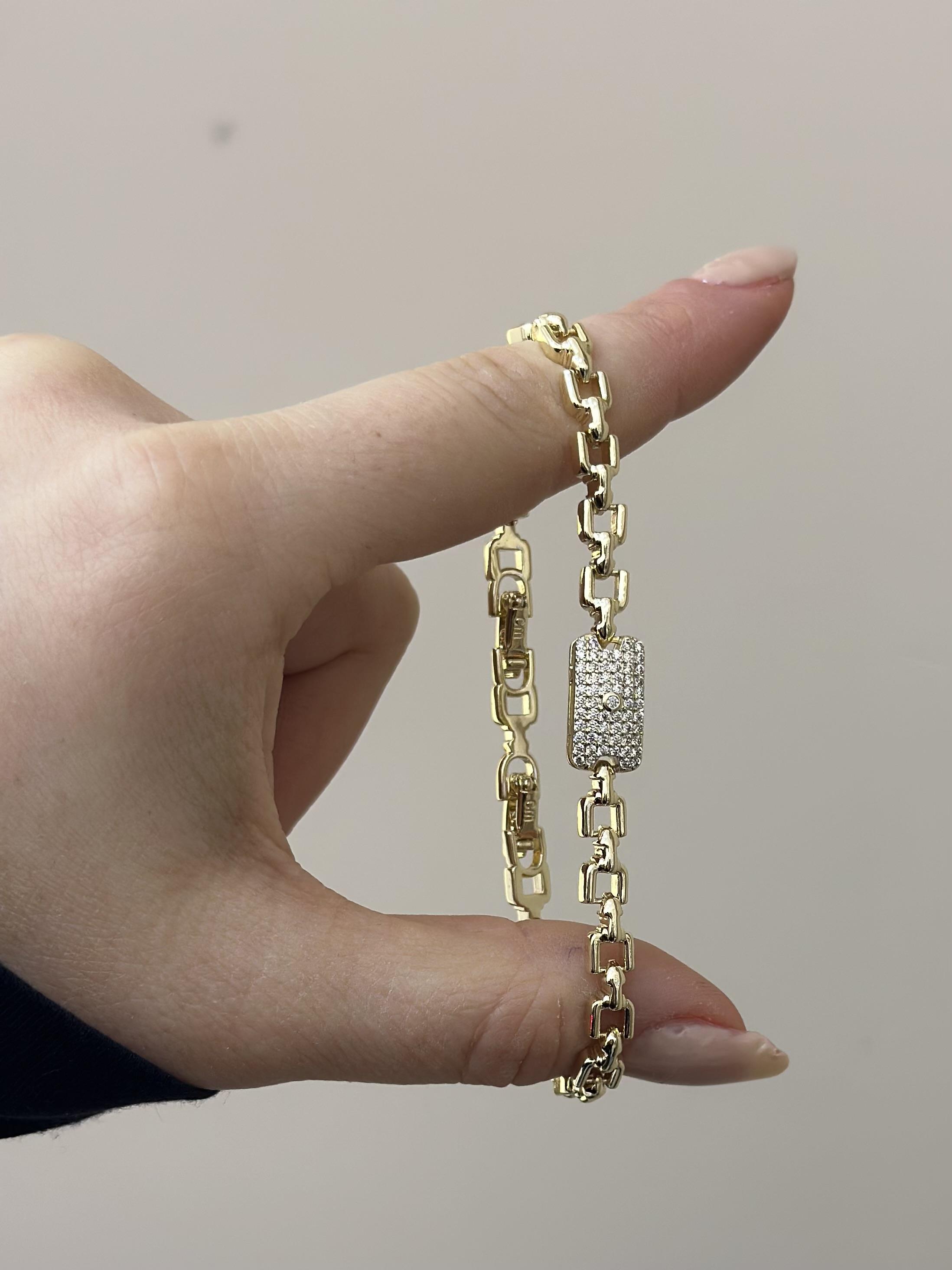 14 K Altın Kaplama Gold Bileklik