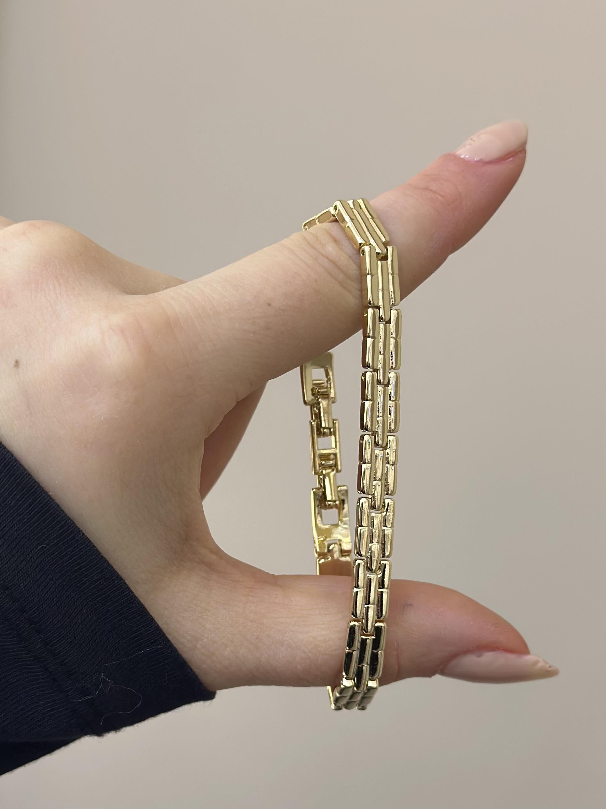 14 K Altın Kaplama Gold Bileklik