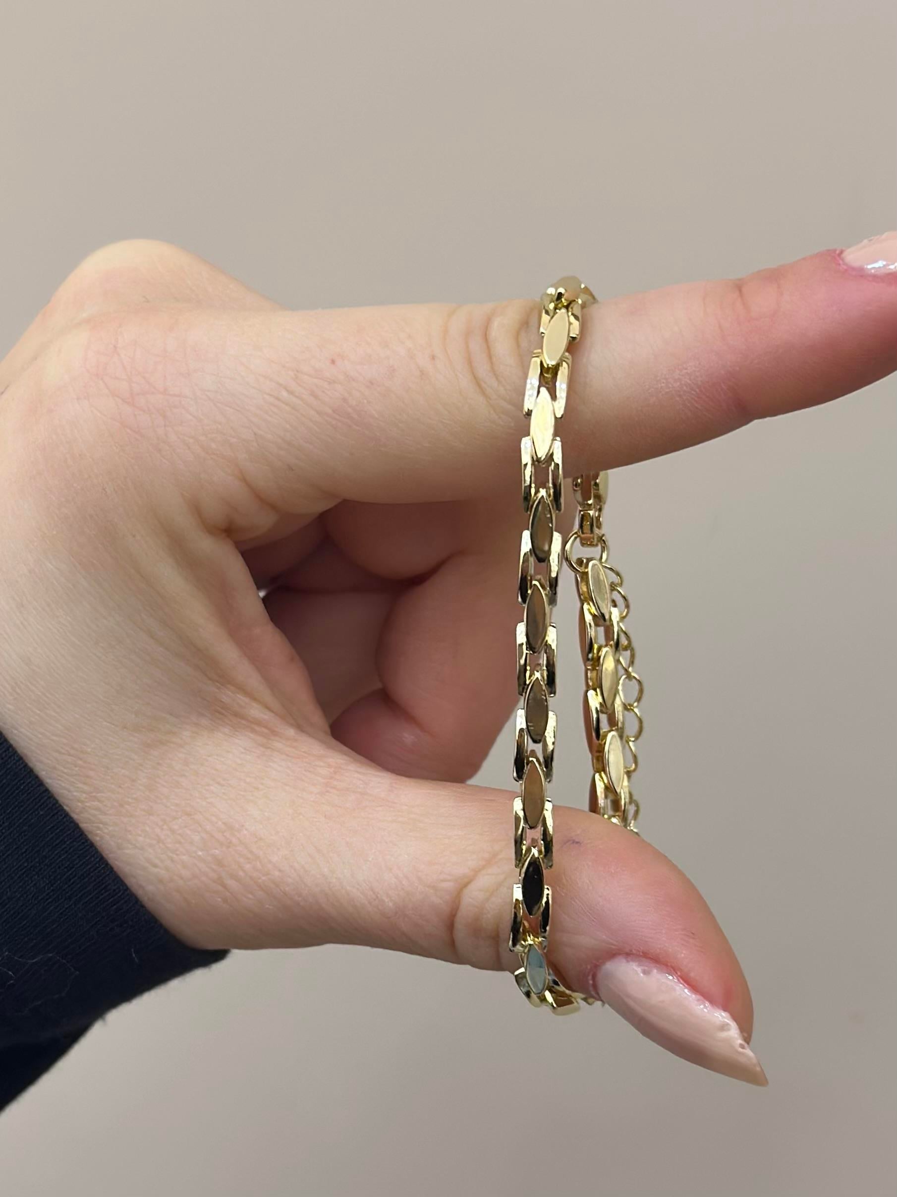 14 K Altın Kaplama Gold Bileklik