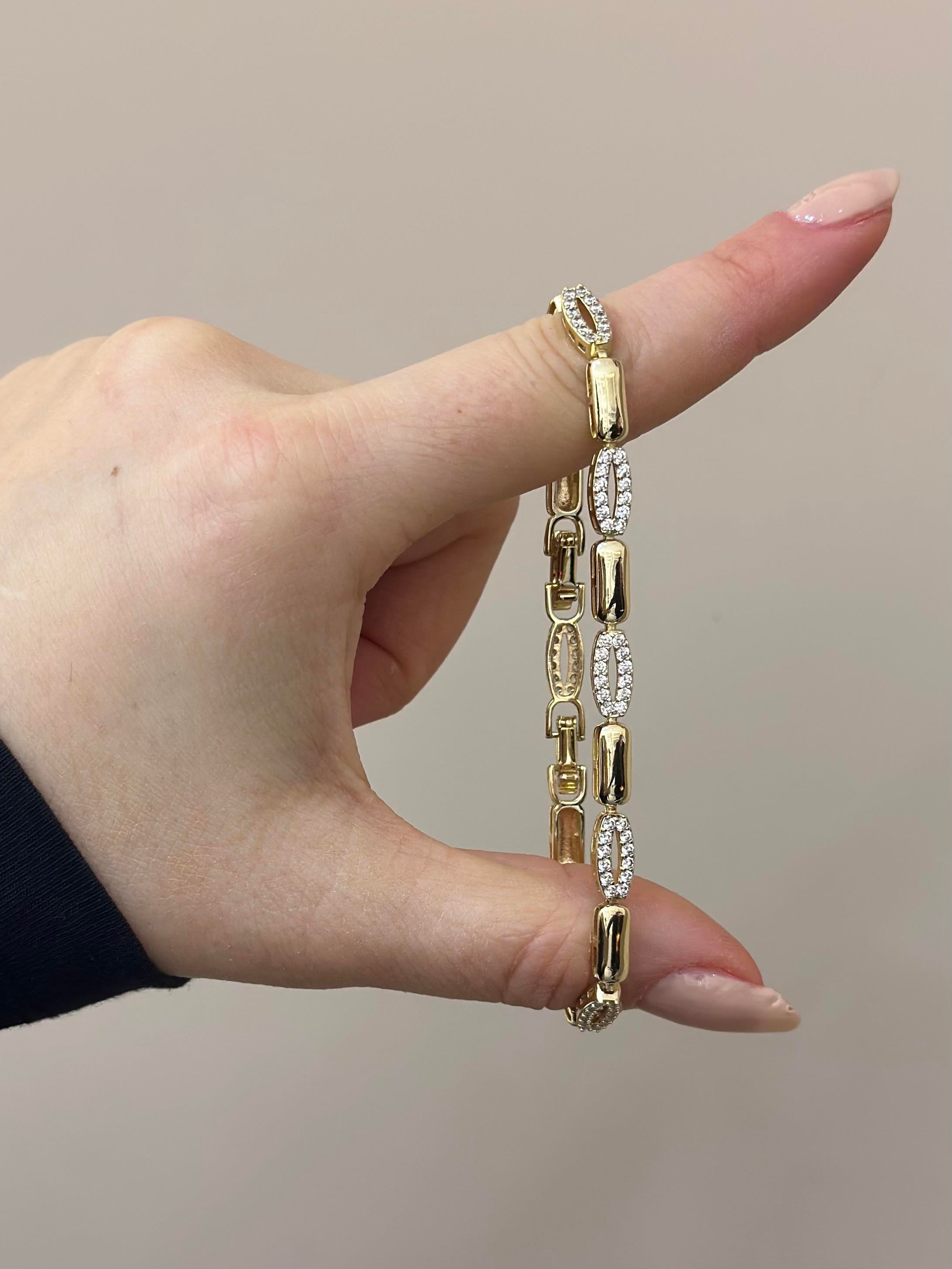 14 K Altın Kaplama Gold Bileklik