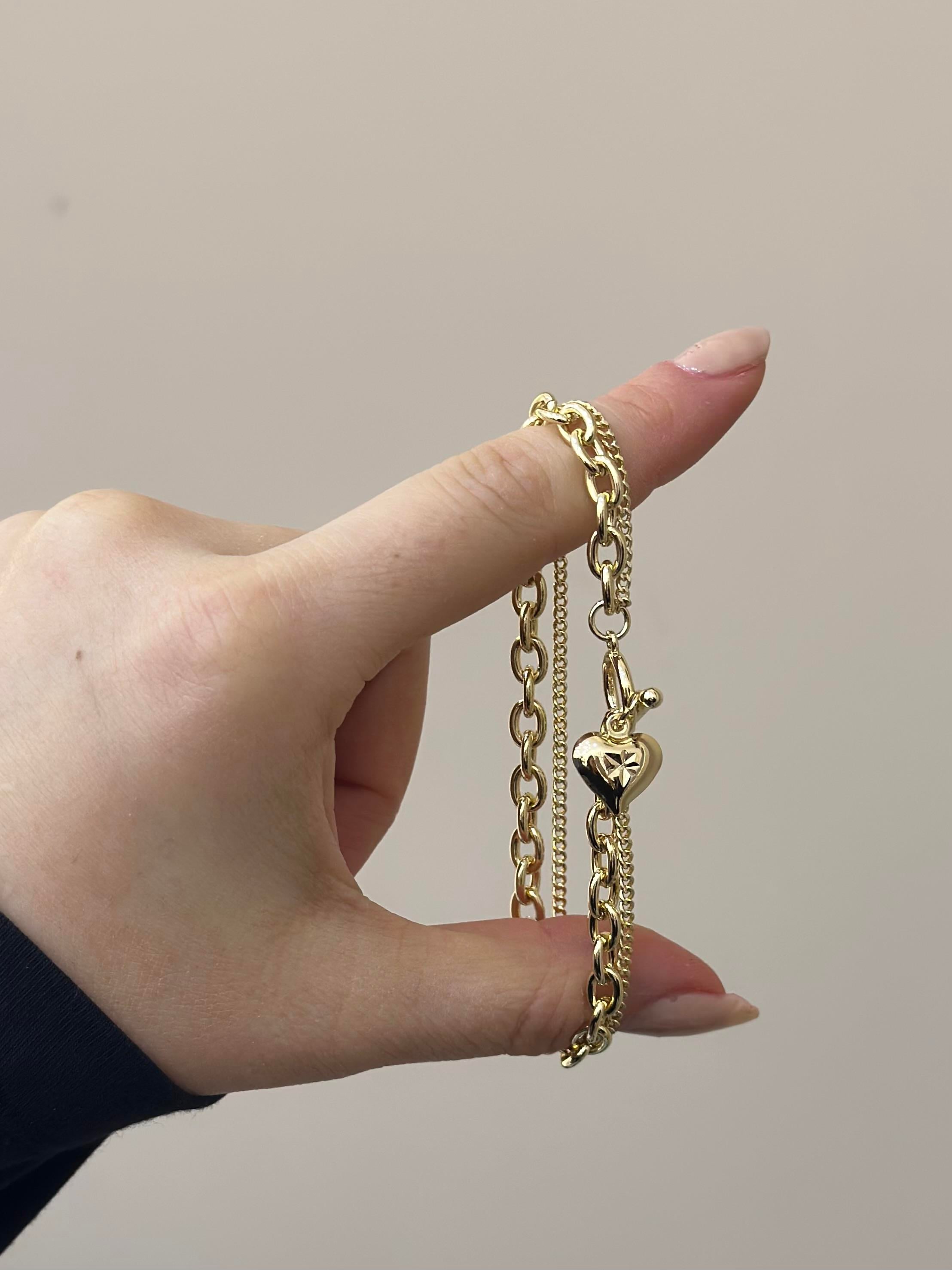 14 K Altın Kaplama Gold Bileklik