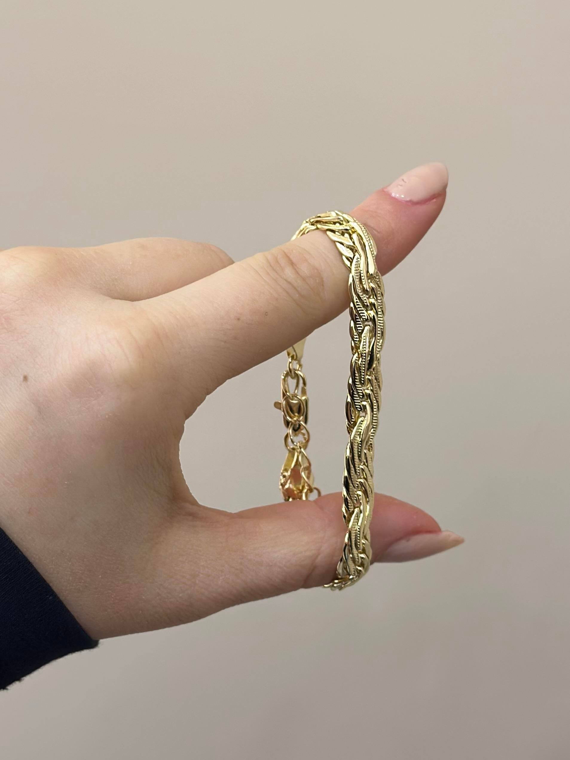 14 K Altın Kaplama Gold Bileklik