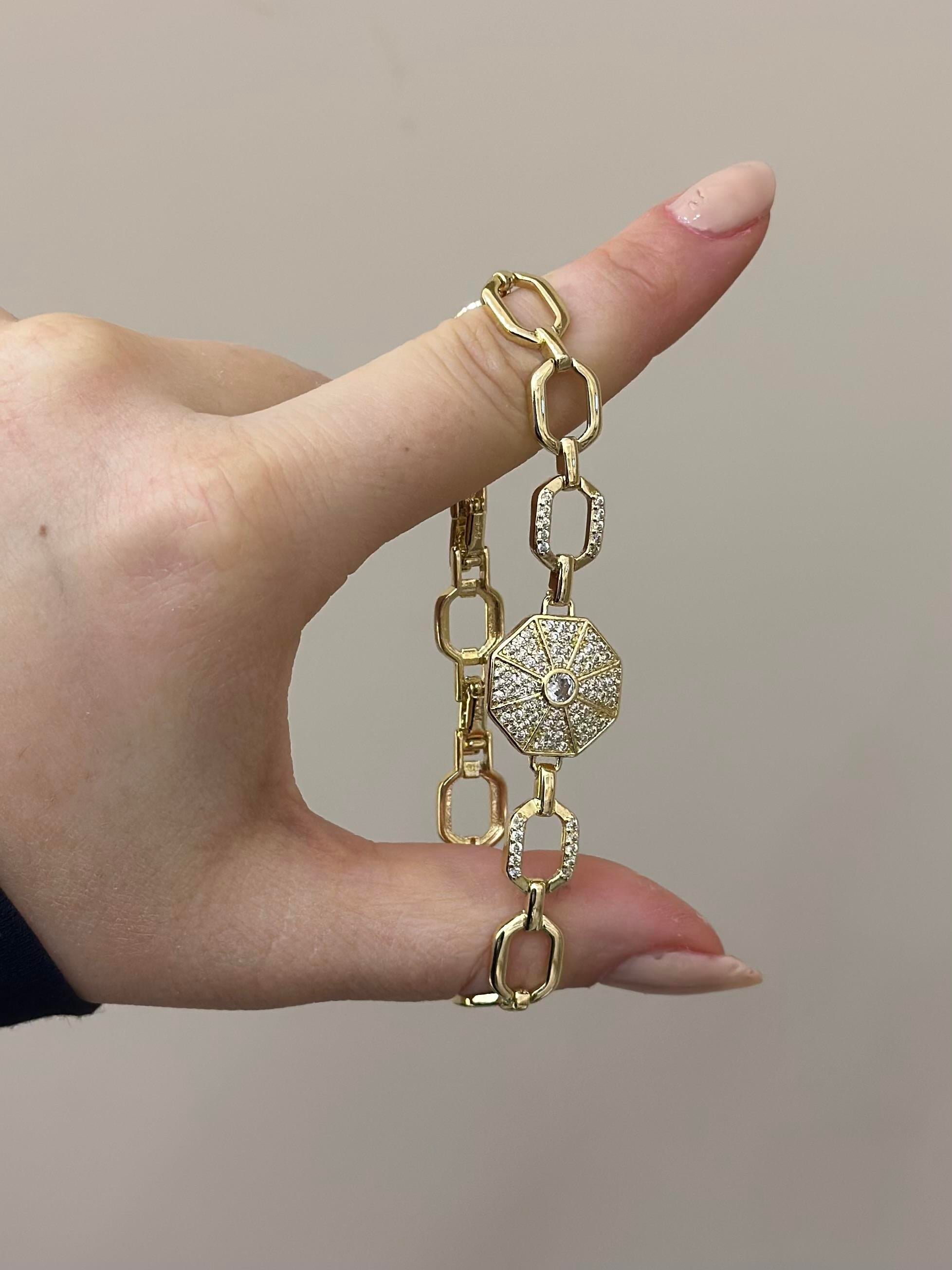 14 K Altın Kaplama Gold Bileklik